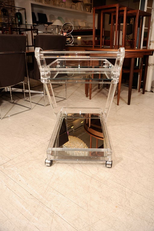 Gorgeous Lucite Serving Cart 2