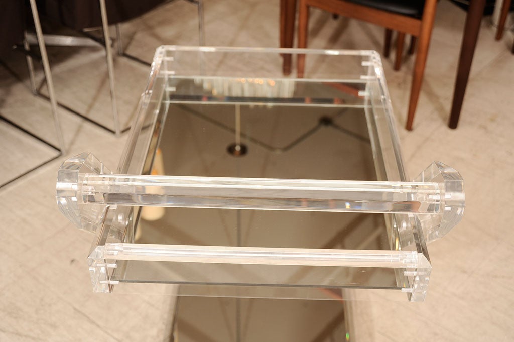 Gorgeous Lucite Serving Cart 3