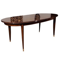 One-of-a-kind Lacquered Dining Table by Leleu