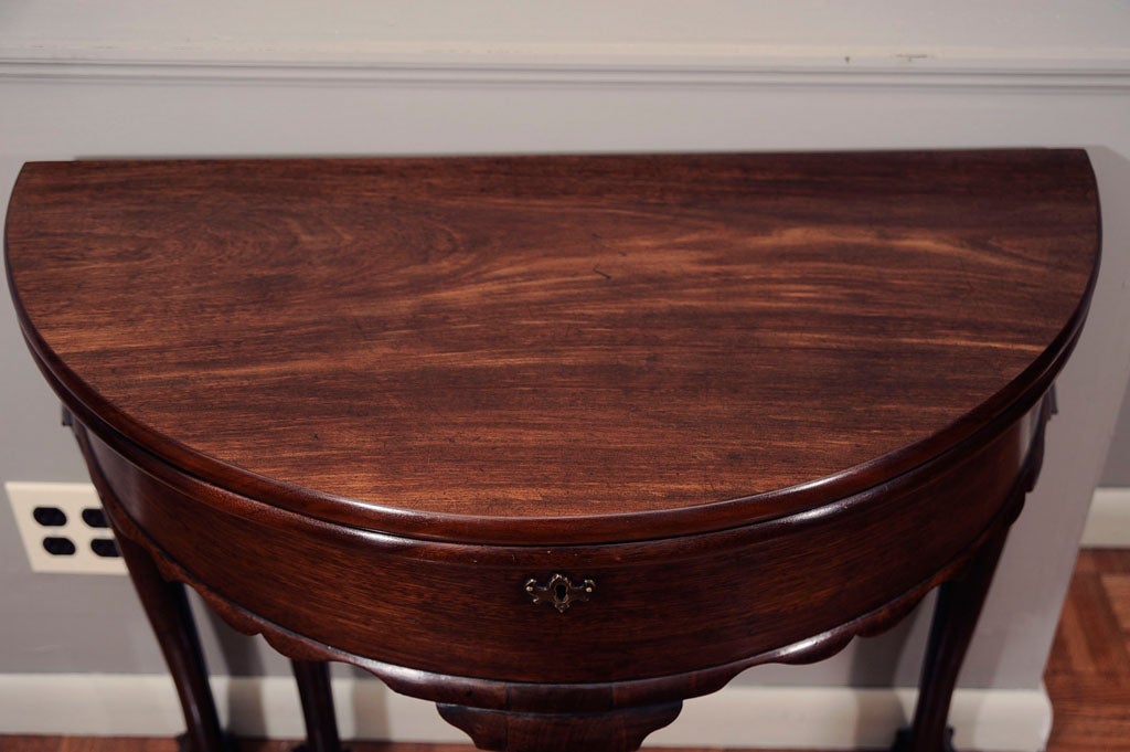 mahogany card table