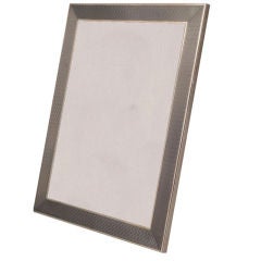 Large Sterling Silver Enameled Frame