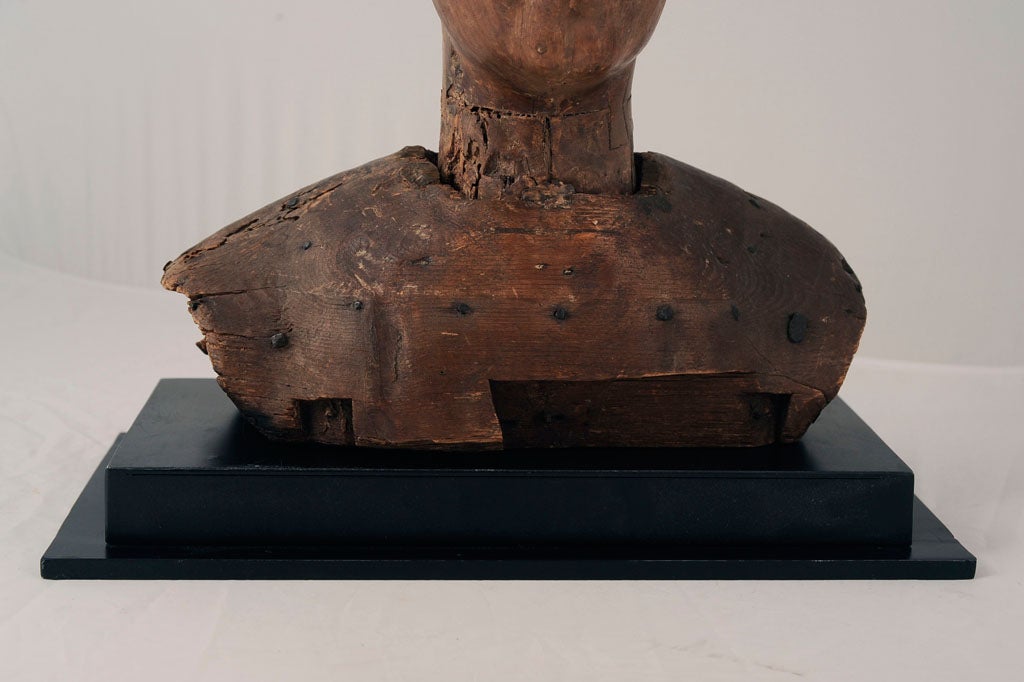 English 18th Century Folk Art Bust