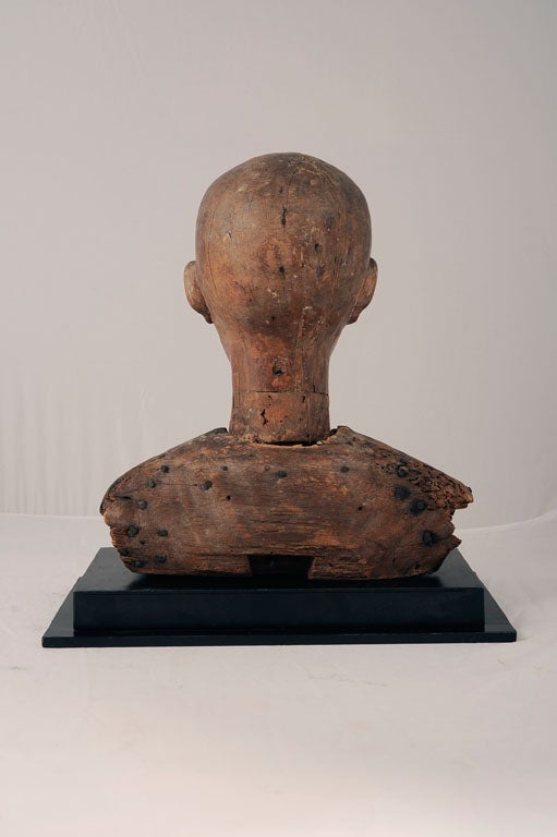 18th Century and Earlier 18th Century Folk Art Bust
