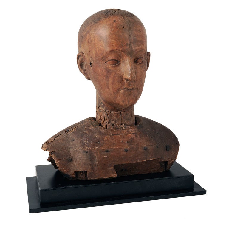 18th Century Folk Art Bust