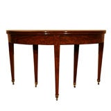 French Mahogany Extension Dining Console Table, circa 1800 French Mahogany Extension Dining Console Table, circa 1800