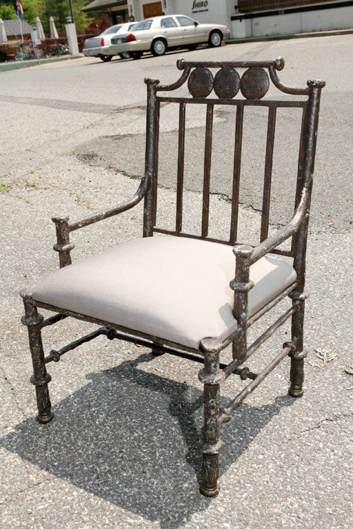 Italian Metal Armchair 2