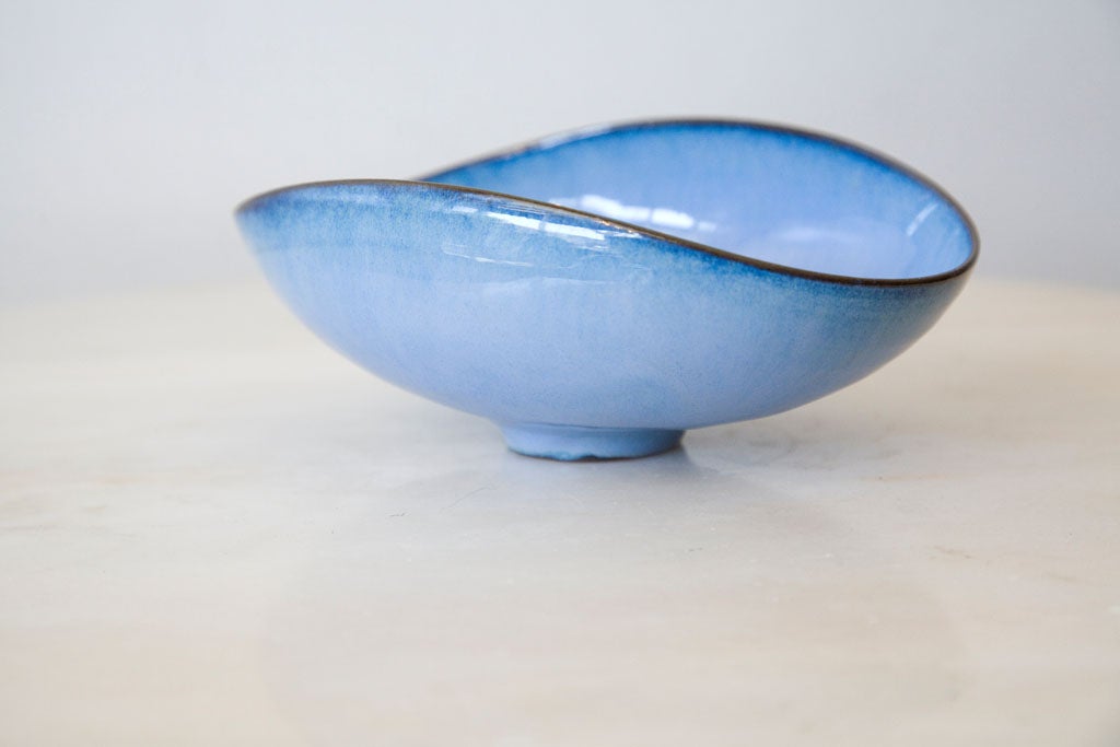 American Otto Natzler Ceramic/Pottery Bowl Signed/ Paper Date Inventory