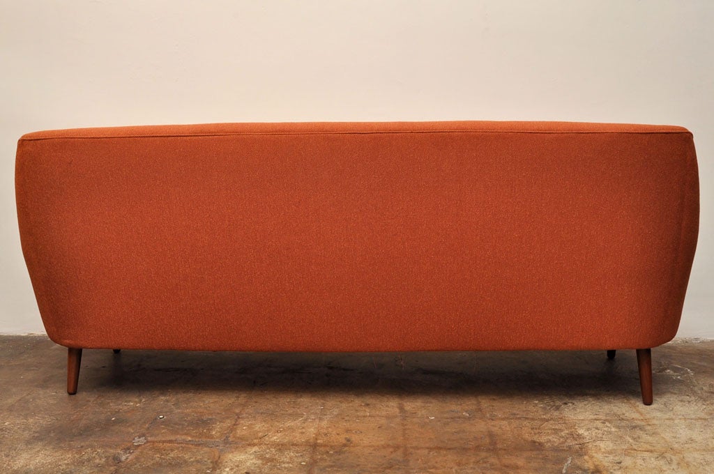 Tufted Back Sleek  Lines Sofa 2