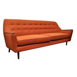 Tufted Back Sleek Lines Sofa
