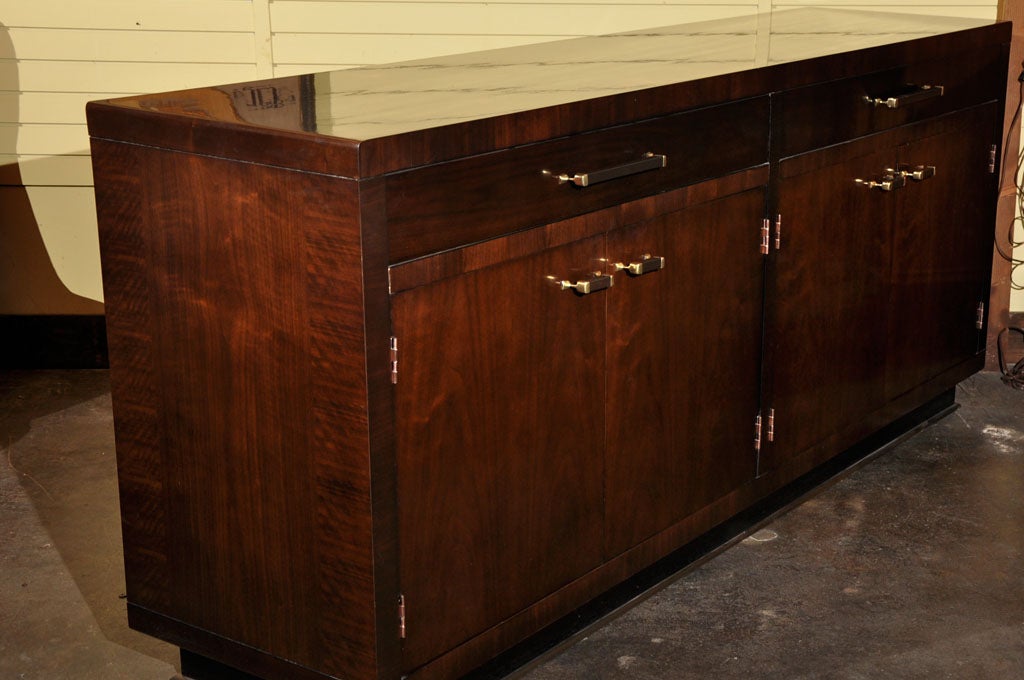 Flame Mahogany Credenza by Bill Sofield for Baker