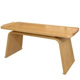 Mid-Century Limed Oak Low Table