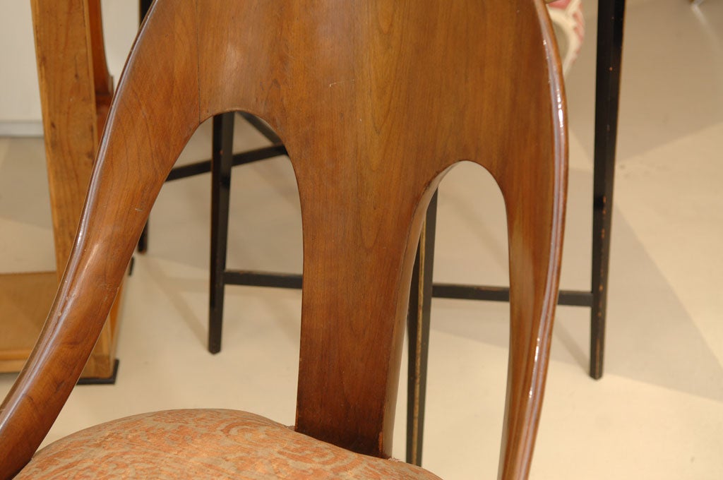 Pair of 19th Century Italian Walnut Side Chairs In Excellent Condition In Dallas, TX