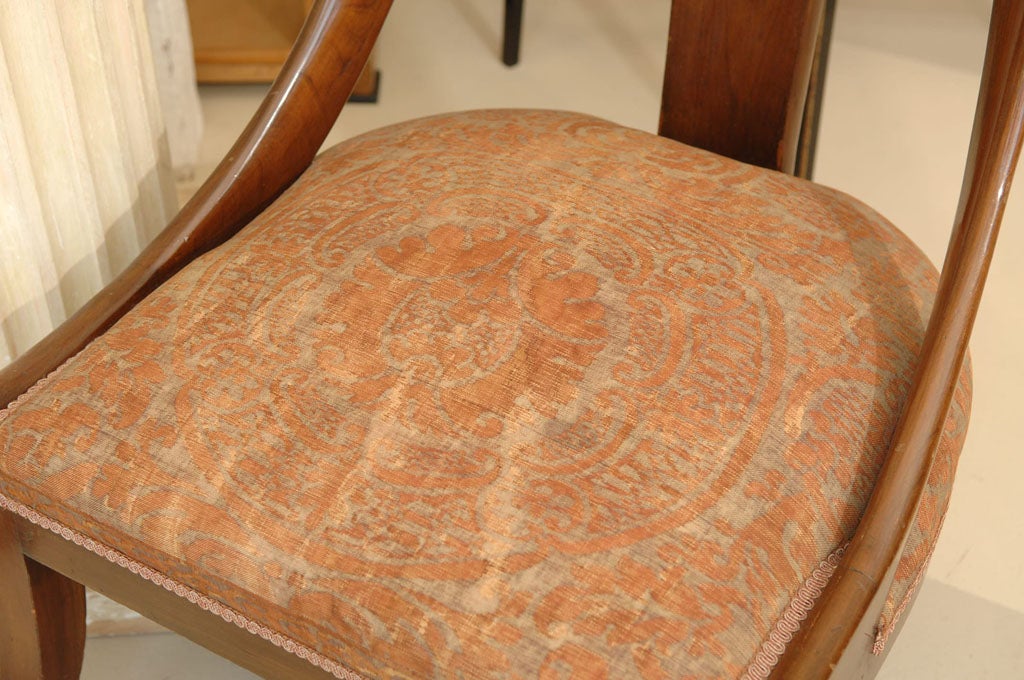 Pair of 19th Century Italian Walnut Side Chairs 1