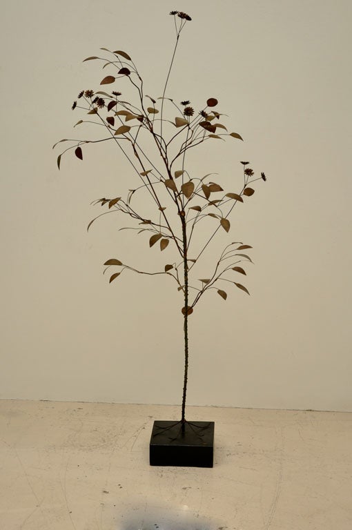 Beautiful C. Jere 5' 6" Tall Brass Tree Sculpture