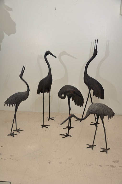 Set of 3 large Japanese Cranes