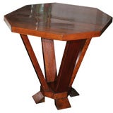 Early 20th C. Stain Oak and Walnut Occasional Table