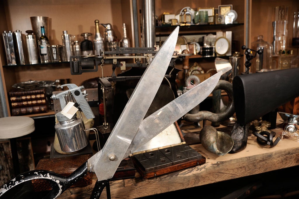 American Giant Scissors on Custom Stand