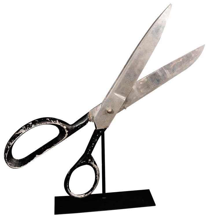 Giant Scissors on Custom Stand