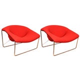 Pair Cubic Chairs by Olivier Mourgue for Airbourne International