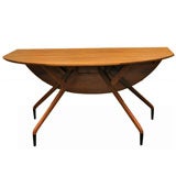 "Spider " drop leaf dining table by Ed Frank for Glenn of CA