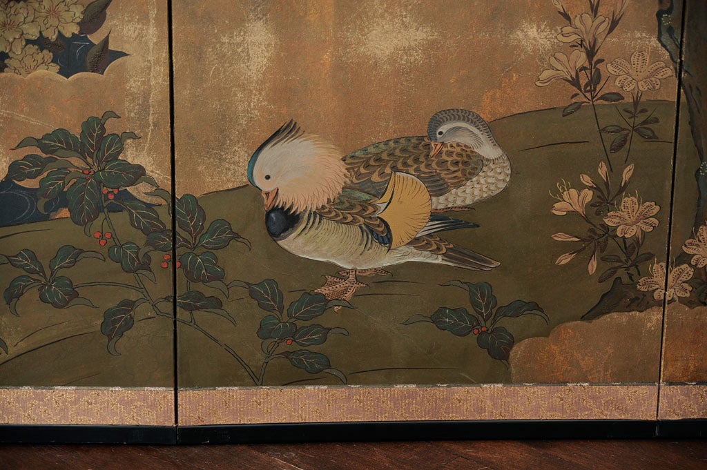 Mid-20th Century Japanese Screen Signed by the artist.