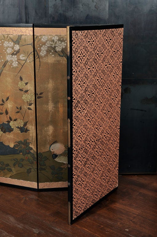 Japanese Screen Signed by the artist. 3