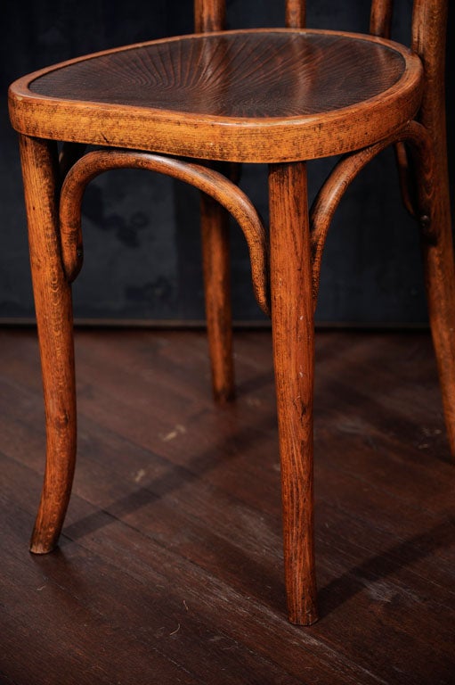 Very rare Chair with original seat by J.J. Kohn