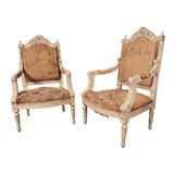 Pair Of French Bergeres Chairs Late 20's To Mid 30's