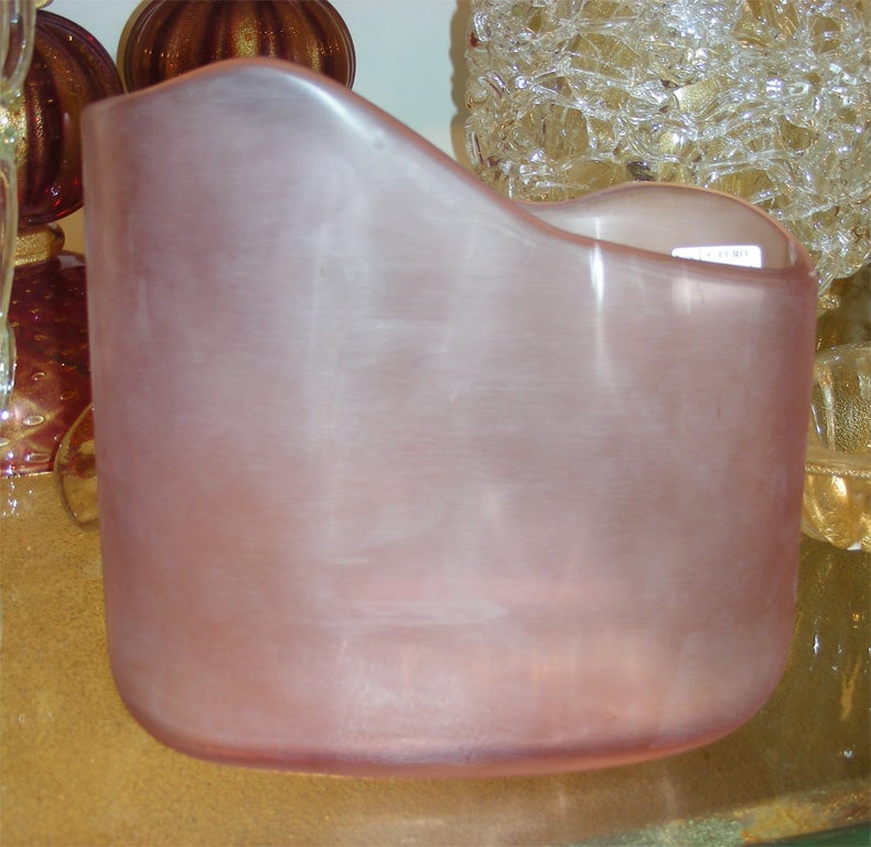 1960-1970 Italian Asymmetrical Vase Signed by Cenedese