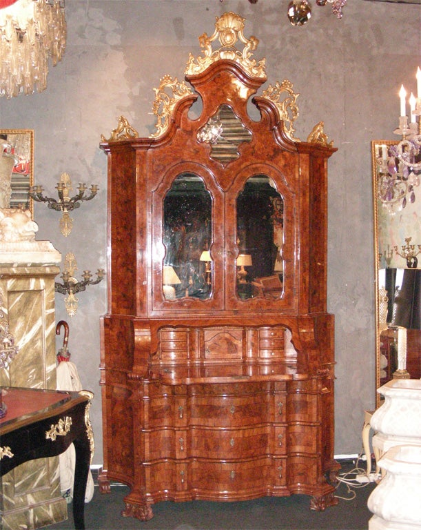 End of 19th Century Italian Two-Unit Cupboard