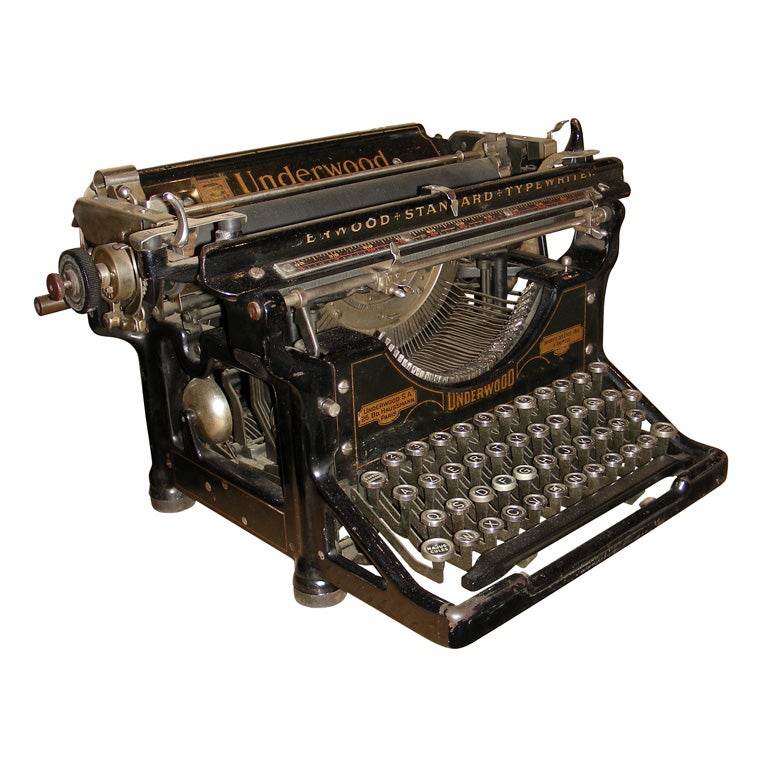 1912 Underwood Typewriter For Sale