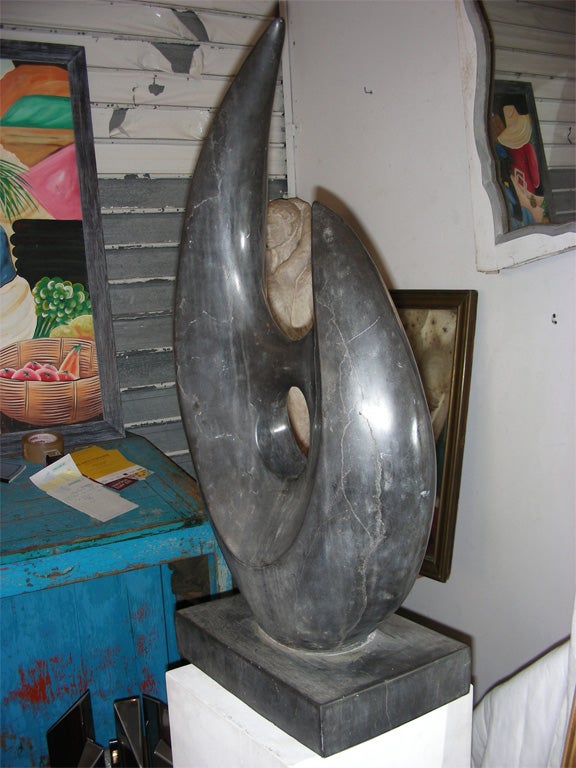 Mid-20th Century 1960s Abstract Stone Sculpture For Sale