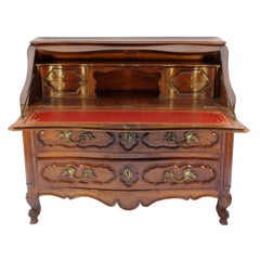 18th Century Régence Walnut Bureau de Pente