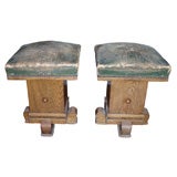 Two 1940s Stools by Charles Dudouyt
