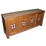 1940s Buffet by Jacques Adnet with Vallauris Ceramic 8