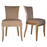 Two 1940s Sycamore Chairs by René Prou