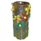 Italian 1970s Murano Glass Vase by Badioli