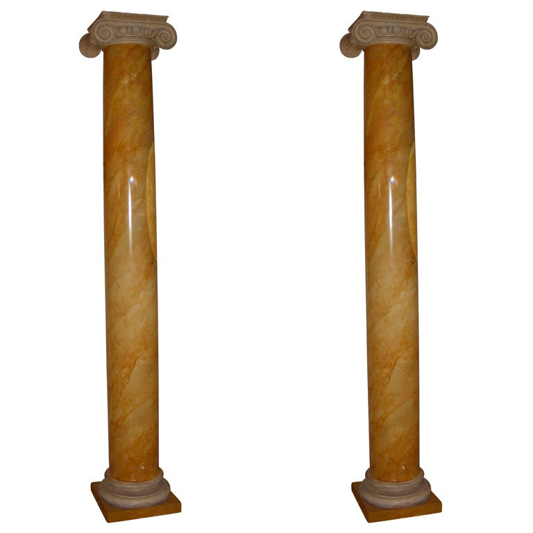 Two End of 19th Century Columns For Sale