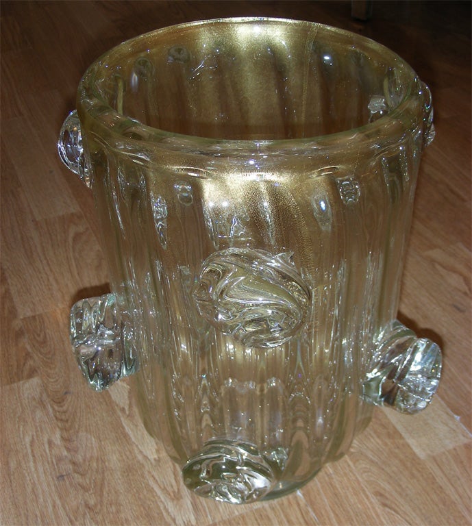 Italian 1970s Murano Glass Vase