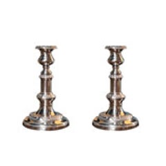 PAIR OF SHEFFIELD SILVER CANDLESTICKS 7