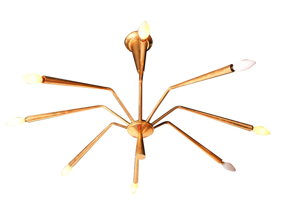 Italian Brass Chandelier