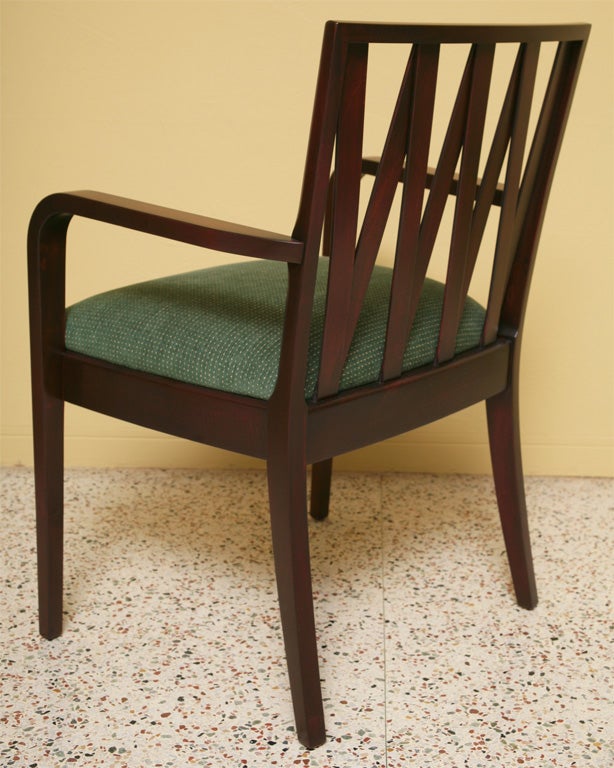 Classic Paul Frankl Dining Chairs Johnson Furniture at 1stdibs