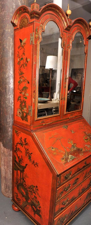 English 18th Century William and Mary Japanese Lacquered Secretaire