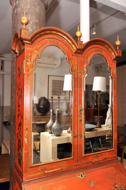 19th Century 18th Century William and Mary Japanese Lacquered Secretaire