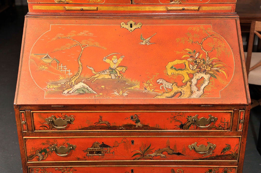 18th Century William and Mary Japanese Lacquered Secretaire 2