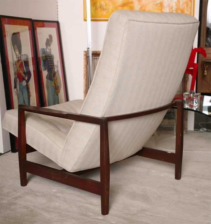 Danish Teak Chair with Ottoman 4