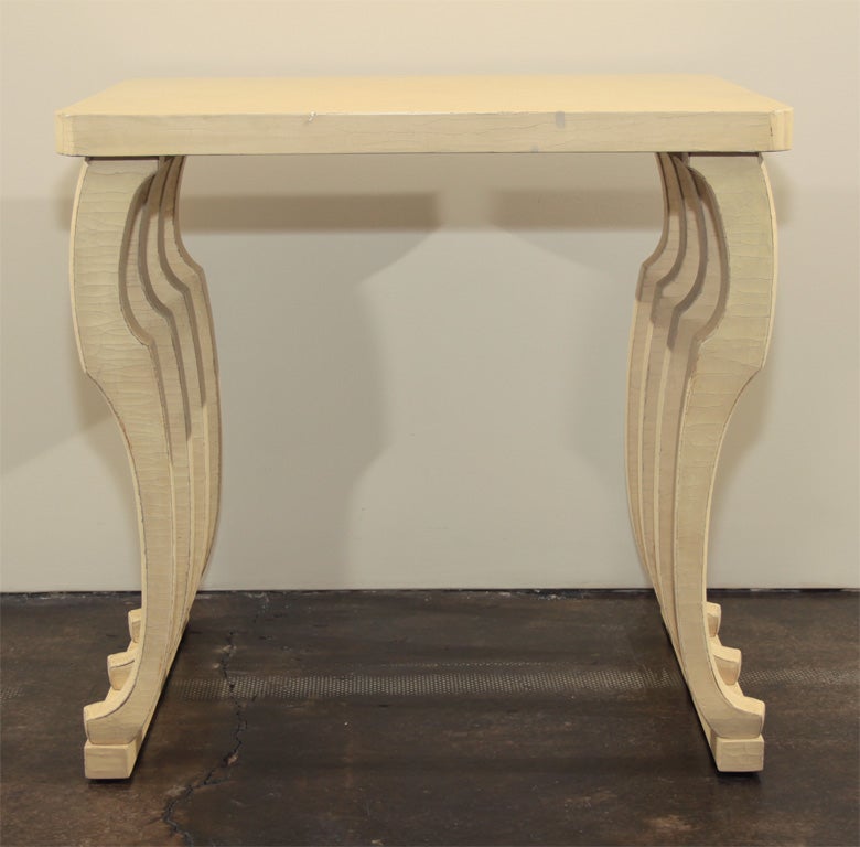 John Saladino Style Lacquer Table