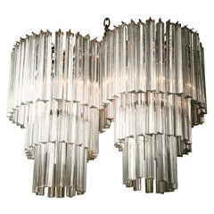An exceptional Paolo Venini Double Three Tier Chandelier