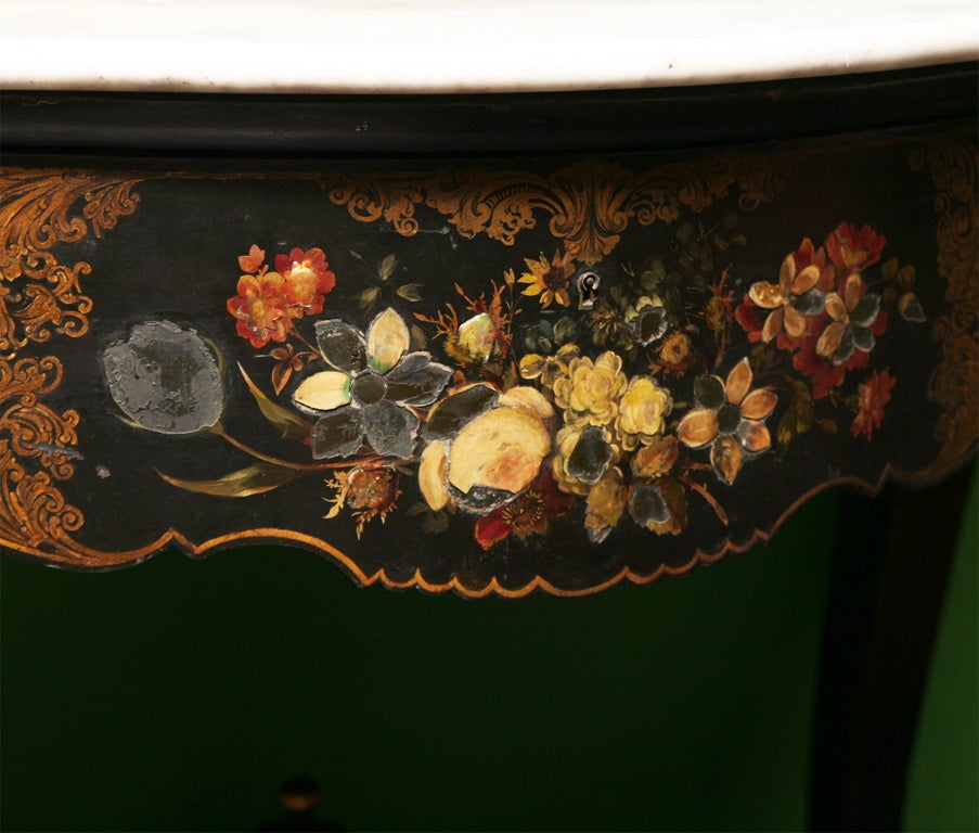 19th Century English Victorian Mother of Pearl Inlaid Vanity Dressing Table 3