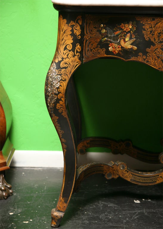 19th Century English Victorian Mother of Pearl Inlaid Vanity Dressing Table 4